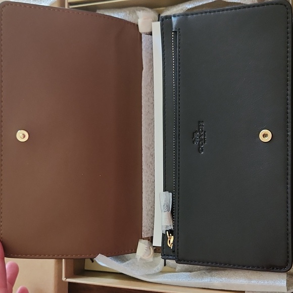 Coach Boxed Anna Foldover Clutch Crossbody and Card Case - Picture 6 of 6